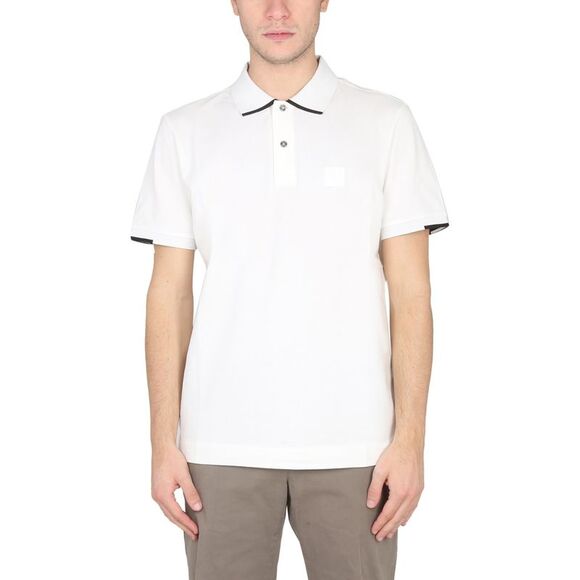 C.P. Company Men Polo With Logo Patch